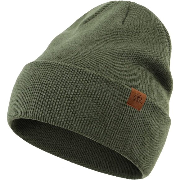 Other - Men Green Winter Hats Acrylic Knit Cuff Beanie Cap Warm Women Beanie Hat